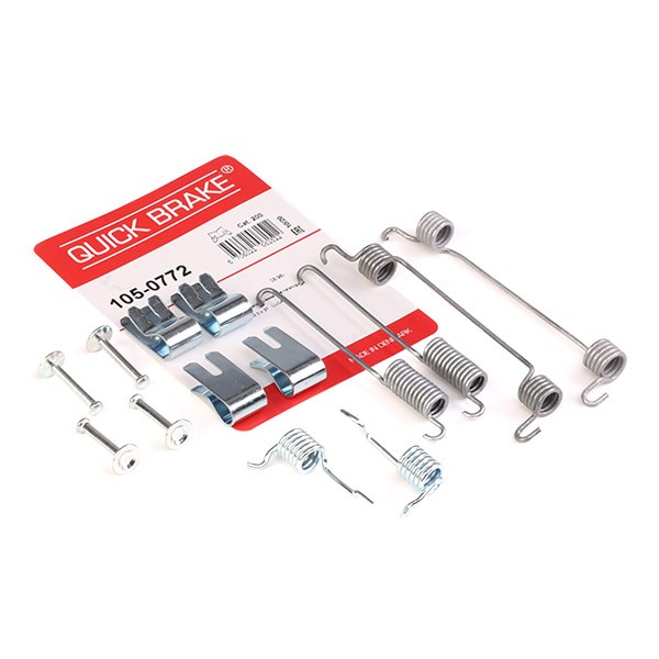 QUICK BRAKE 105-0772 Σετ βοηθ. εξαρτημάτων, σιαγόνες φρένου C-MAX 1.8 TDCi 115 PS Πετρέλαιο 2010