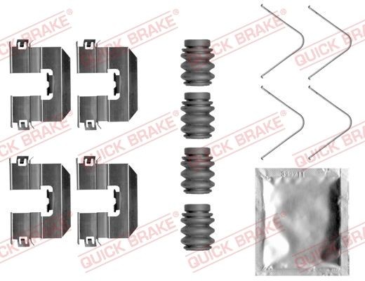 QUICK BRAKE 109-0058 Monteringssæt til bremseklodser i40 1.7 CRDi 141 HK Diesel 2019