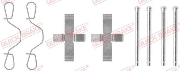 QUICK BRAKE Priedų komplektas, diskinių stabdžių trinkelės prekės numeris: 109-0923 nebrangu