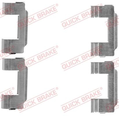 QUICK BRAKE 109-1646 Kit accessori, pastiglia freno S-TYPE 4.0 V8 276 CV Benzina 2008