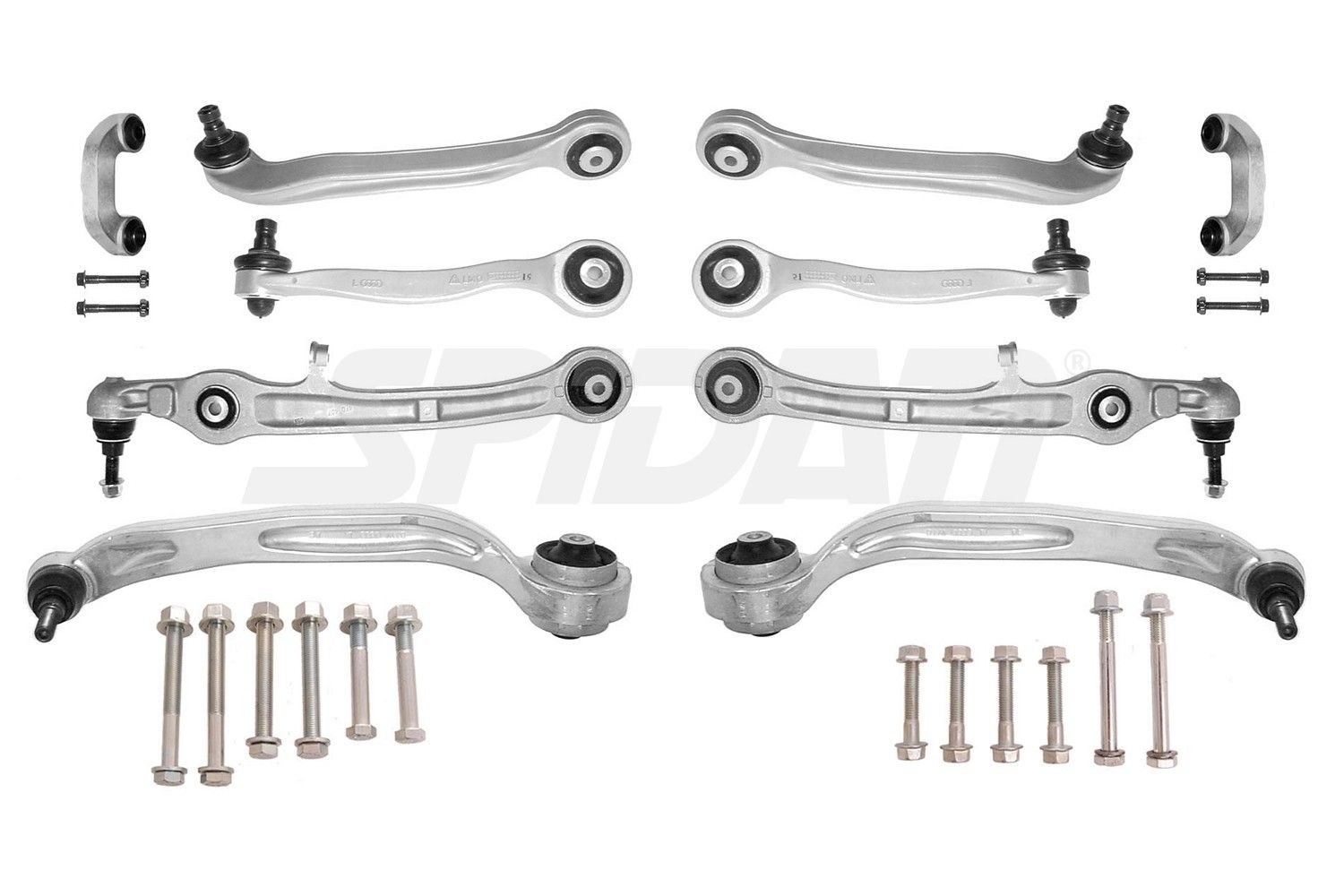 SPIDAN CHASSIS PARTS 46500 Repsæt hjulophæng A6 RS6 5.0 quattro 580 HK Benzin 2011
