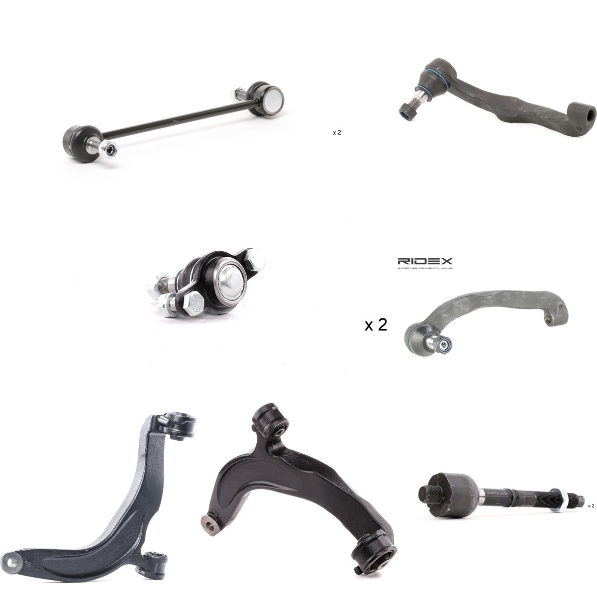 RIDEX 772S0092 Querlenker-Reparatursatz MULTIVAN 2.5 TDI 174 PS Diesel 2015