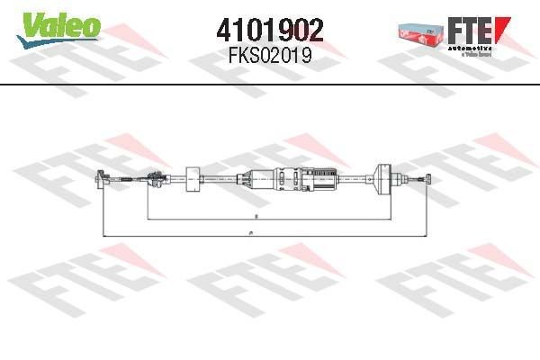 VALEO Sankabos trosas prekės numeris: 4101902 nebrangu