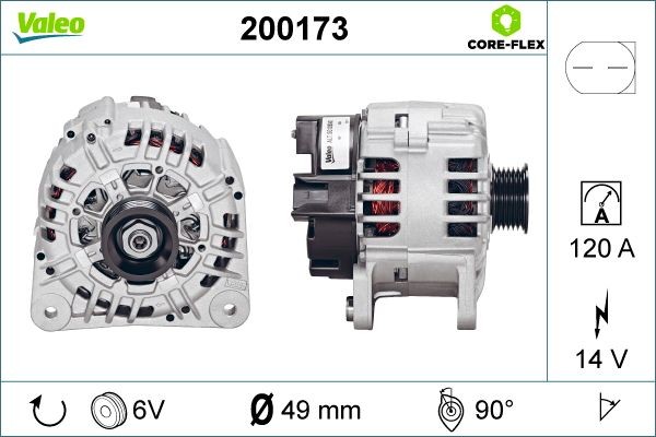 VALEO Magnetafbryder, starter Varenummer: 200173 billige