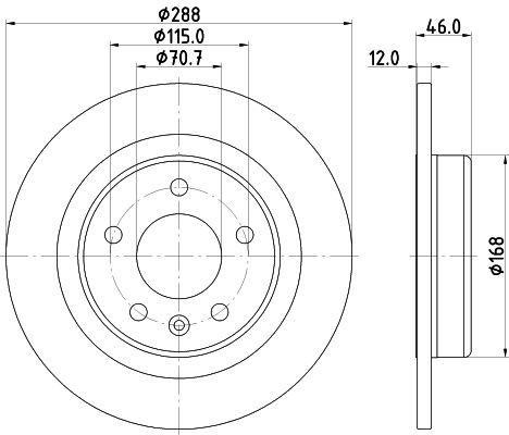 MINTEX Brake disc Article number: MDC2923C cheaply