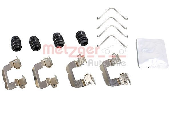 METZGER 109-0102 Σετ βοηθ. εξαρτημάτων, τακάκια φρένων STONIC 1.6 CRDi 110 PS Πετρέλαιο