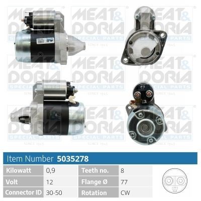 MEAT & DORIA Anlasser Artikelnummer: 5035278 kaufen