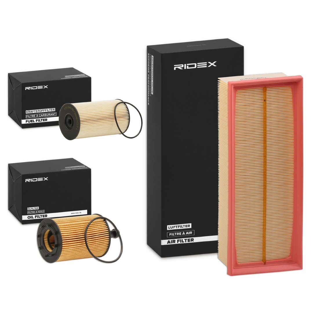 RIDEX Filtrų komplektas prekės numeris: 4055F7501 nebrangu