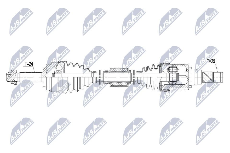 NTY Drive shaft Article number: NPW-MS-065 cheaply