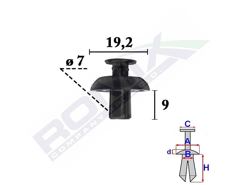 ROMIX Clip, trim / protective strip Article number: C70361 cheaply