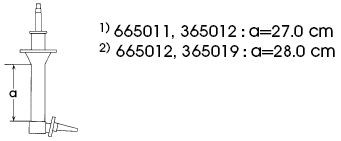 KYB Amortizatorius prekės numeris: 665011 nebrangu