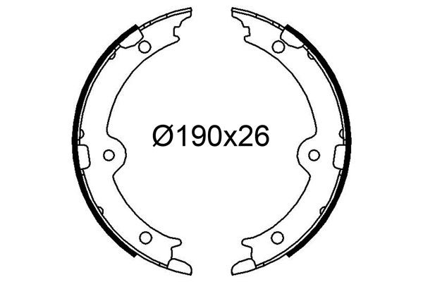 VALEO Brake Shoe Set Article number: 564275 cheaply