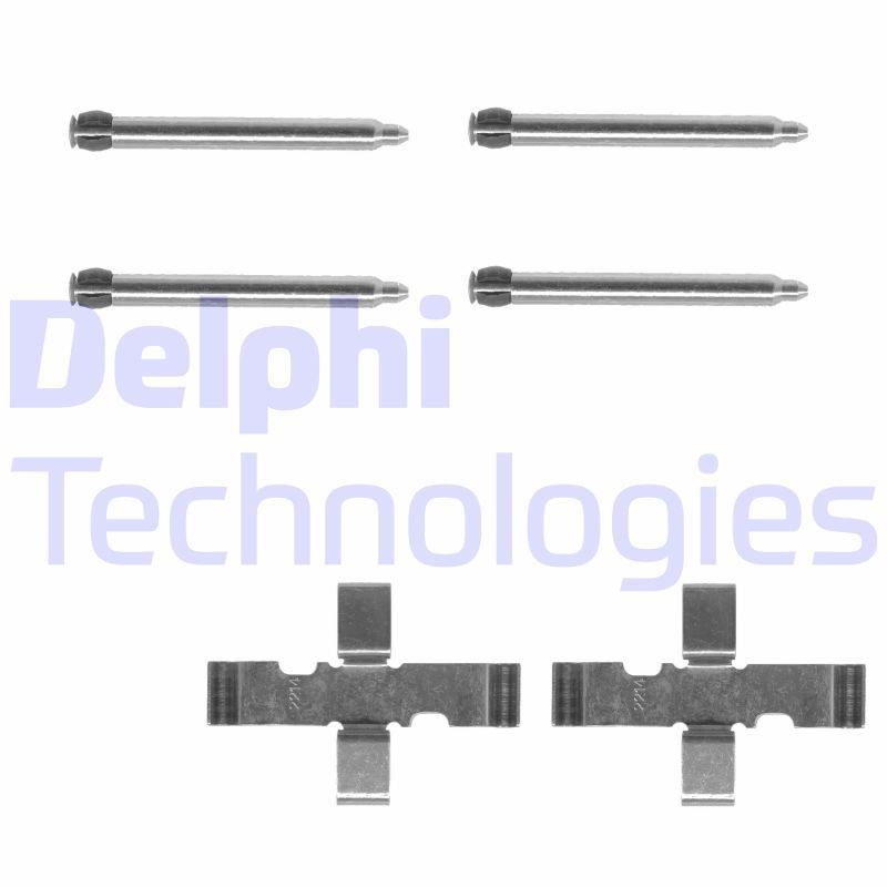 DELPHI LX0095 Σετ βοηθ. εξαρτημάτων, τακάκια φρένων SEPHIA 1.6 i 80 PS Βενζίνη 1997