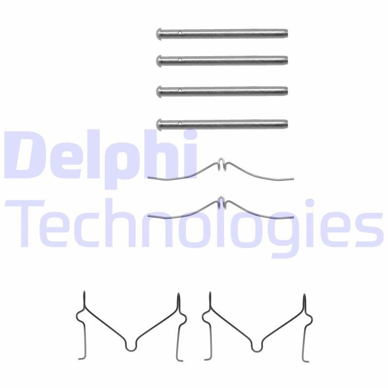 DELPHI LX0211 Monteringssæt til bremseklodser 323 1.6 (BG6Z) 84 HK Benzin 2000