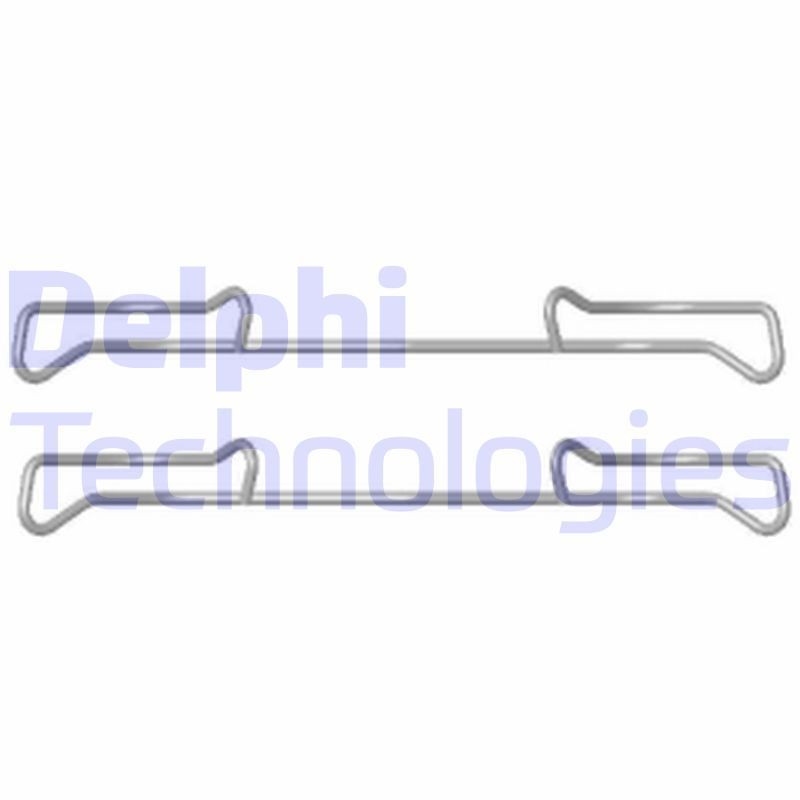 DELPHI LX0436 Lisakomplekt, ketaspiduriklotsid GOLF 1.4 80 HP Bensiin 2009