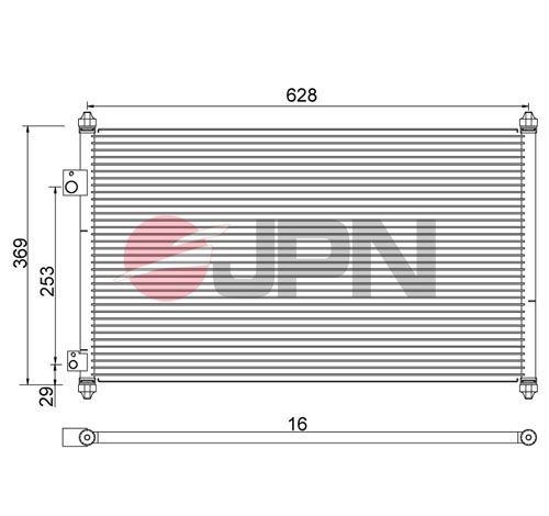 JPN Air conditioning condenser Article number: 60C9100-JPN cheaply