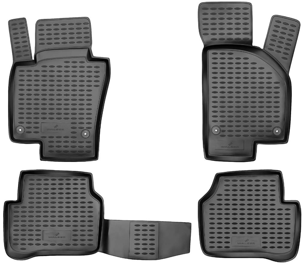 WALSER 75074 Floor mats PASSAT 1.4 TSI MultiFuel 160 PS Petrol/Ethanol 2014