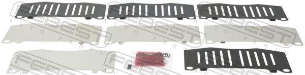 FEBEST 0103-KDJ150F Σετ βοηθ. εξαρτημάτων, τακάκια φρένων HILUX Pick-up 3.0 Tdi 4x4 (KUN26) 177 PS Πετρέλαιο 2016