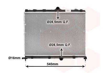 VAN WEZEL Radiaator, mootorijahutus Artikli number: 09012715 soodsalt