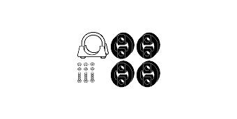 HJS Kit montaggio, Imp. gas scarico Numero articolo: 82 15 6449 poco costoso