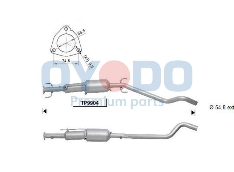 Oyodo Partikelfilter (DPF) Artikelnummer: 20N0084-OYO billigt