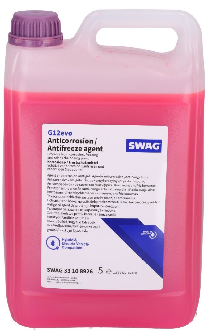 SWAG 33 10 8926 Jahutusvedelik CADDY 1.5 TSi eHYBRID PLUG-IN 150 HP Bensiin/elekter