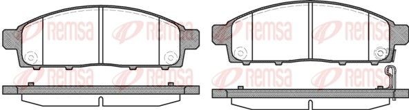 REMSA Brake pad set Article number: 1242.01 cheaply