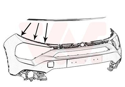 VAN WEZEL 0989584 Bumper moulding C4 ë-C4 (BCZKWC) 156 PS Electric