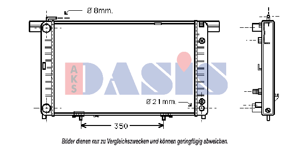 AKS DASIS Intercooler Varenummer: 377000N billige