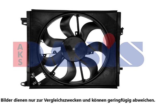 AKS DASIS 188004N Rotor ventilatorja, hlajenje motorja MEGANE 1.6 dCi 130 (B9A4) 130 KM Dizel