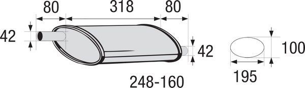 BOSAL Mellanljussdämpare, universal Artikelnummer: 248-160 billigt