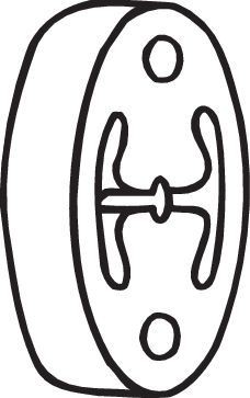 BOSAL Silent-bloc caoutchouc pot d'échappement UGS: 255-067 à peu de frais