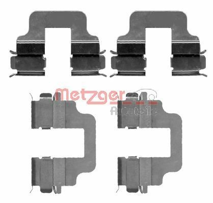 METZGER 109-1712 Σετ βοηθ. εξαρτημάτων, τακάκια φρένων KUGA 2.0 TDCi 4x4 140 PS Πετρέλαιο 2012