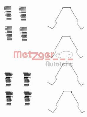 METZGER 109-1652 Monteringssæt til bremseklodser SHUMA 1.5 i 16V 88 HK Benzin 2001