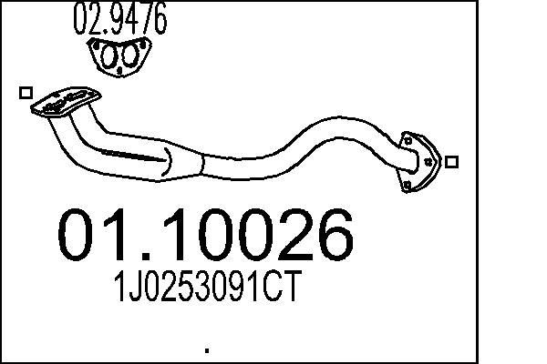 MTS Išleidimo kolektorius prekės numeris: 01.10026 nebrangu
