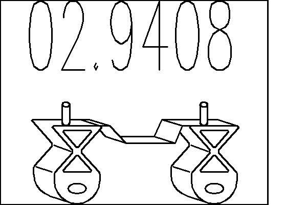 MTS Gummibuffert, ljuddämopare Artikelnummer: 02.9408 billigt