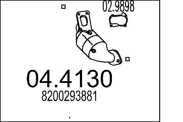 MTS Catalizzatore Numero articolo: 04.4130 poco costoso
