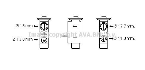 PRASCO AC expansion valve Article number: VO1162 cheaply