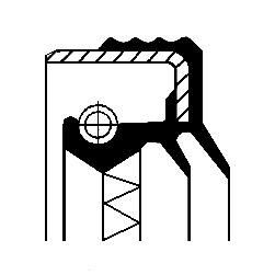 CORTECO Akseltetningsring, fordelingsgirkasse artikkelnummer: 12015782B billig