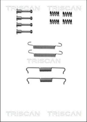 TRISCAN 8105 102602 Kit di accessori per ganasce freno MULTIVAN 1.9 TDI 85 CV Diesel 2015
