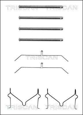 TRISCAN 8105 131598 Set accesorii, placute frana CADDY 1.9 D 64 CP motor diesel 2000