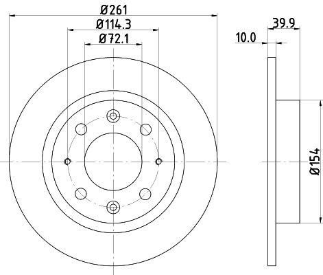MINTEX Disco freno Numero articolo: MDC1409 poco costoso