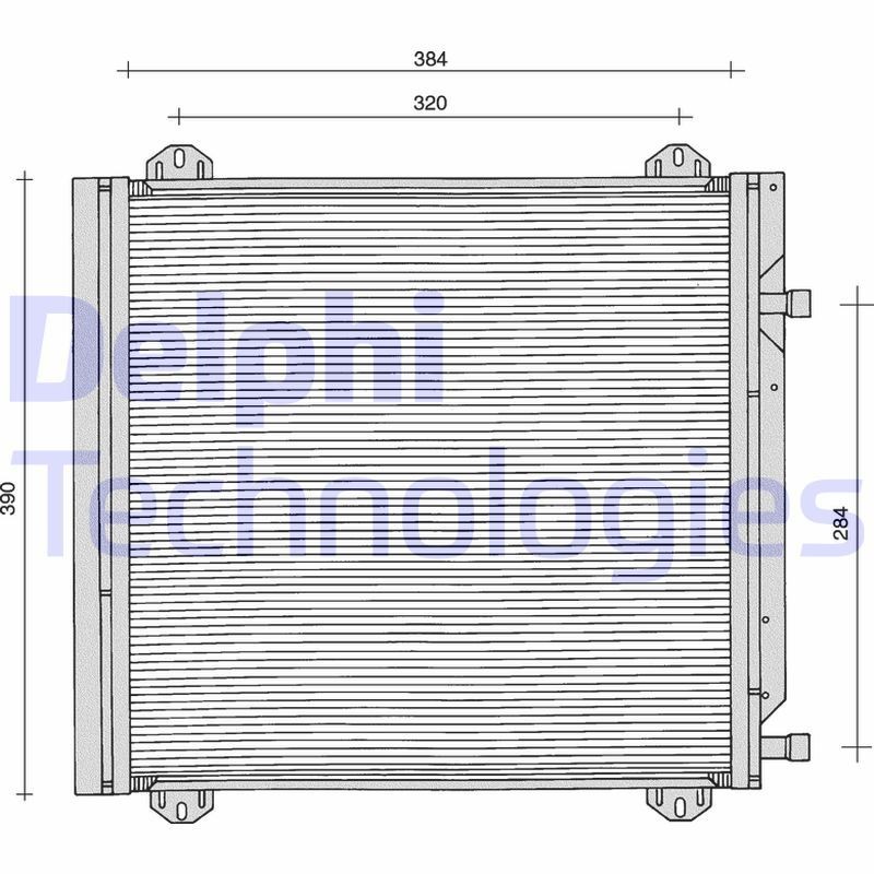 DELPHI Air conditioning condenser Article number: TSP0225104 cheaply