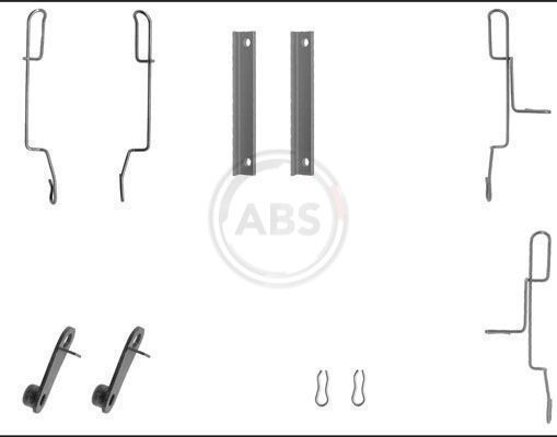 A.B.S. 1188Q Monteringssæt til bremseklodser 106 1.6 i 101 HK Benzin 2005