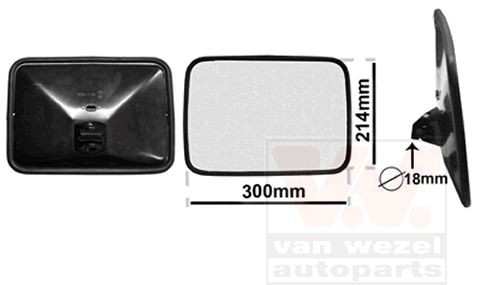 VAN WEZEL Utv.spegel Artikelnummer: 8218 billigt