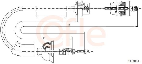 COFLE Cable, manual transmission Article number: 10.2452 cheaply