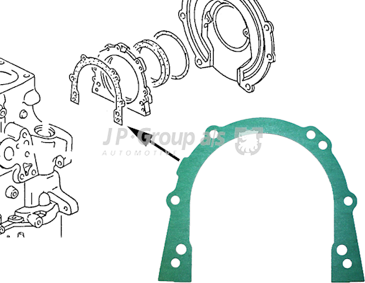 JP GROUP Exhaust pipe gasket Article number: 1121101100 cheaply