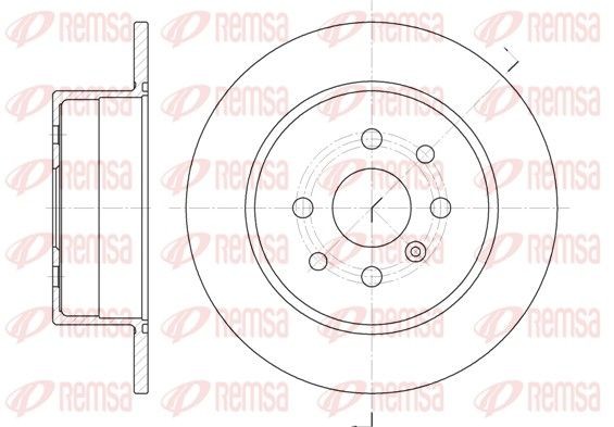 REMSA Brake disc Article number: 6454.00 cheaply
