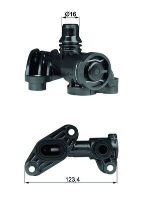 MAHLE ORIGINAL Termostat, oliekøling Varenummer: TO 6 93 billige