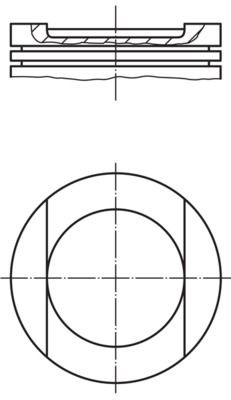 MAHLE ORIGINAL Stūmoklis prekės numeris: 033 24 00 nebrangu